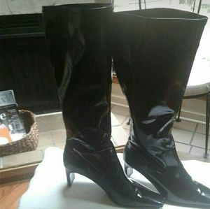 Shiny Patent Sexy Black Boots